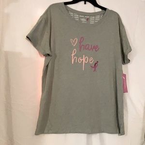 Susan G. Komen Heart Hope Ladies Boyfriend Tee Size XXXL (22)